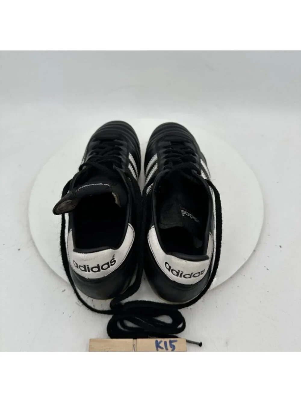 Adidas Copa Mundial Men Size 7 015110 Black White Leather Soccer Cleats Shoes - Picture 8 of 11